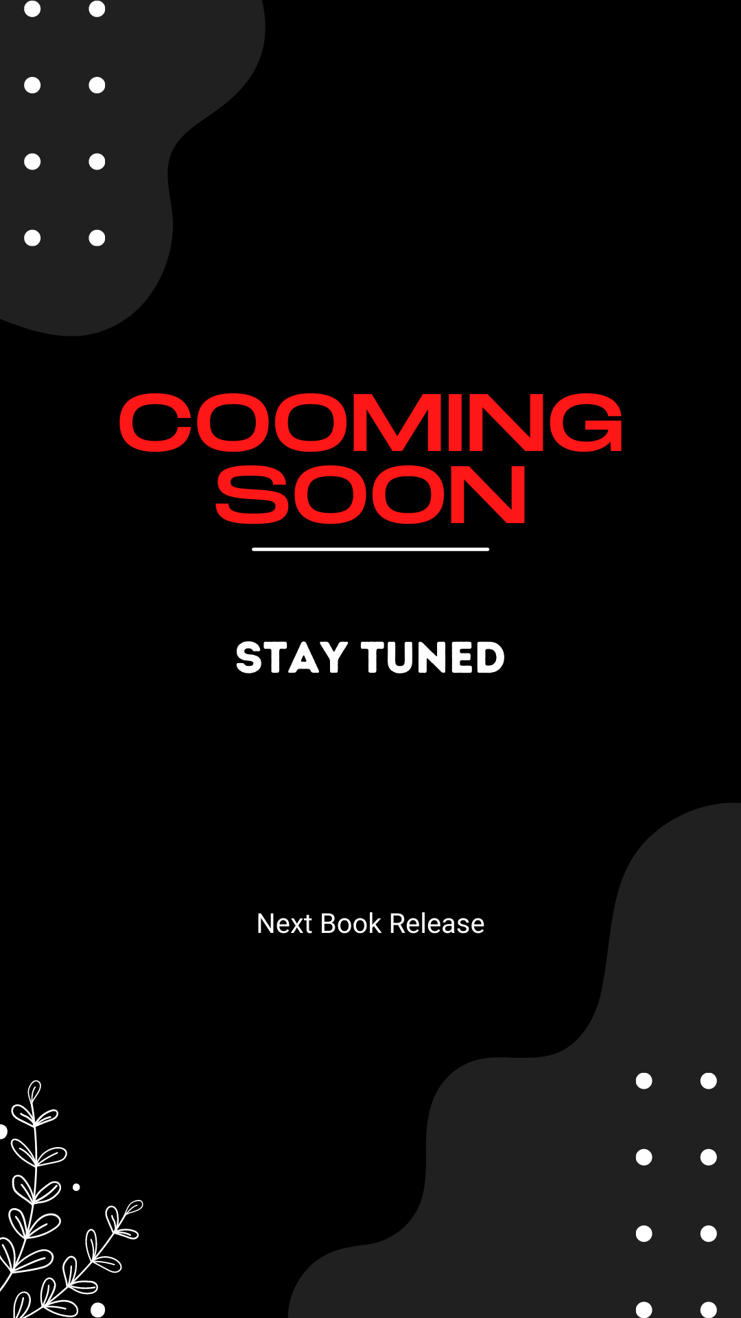 Black Coming Soon Announcement Instagram Story